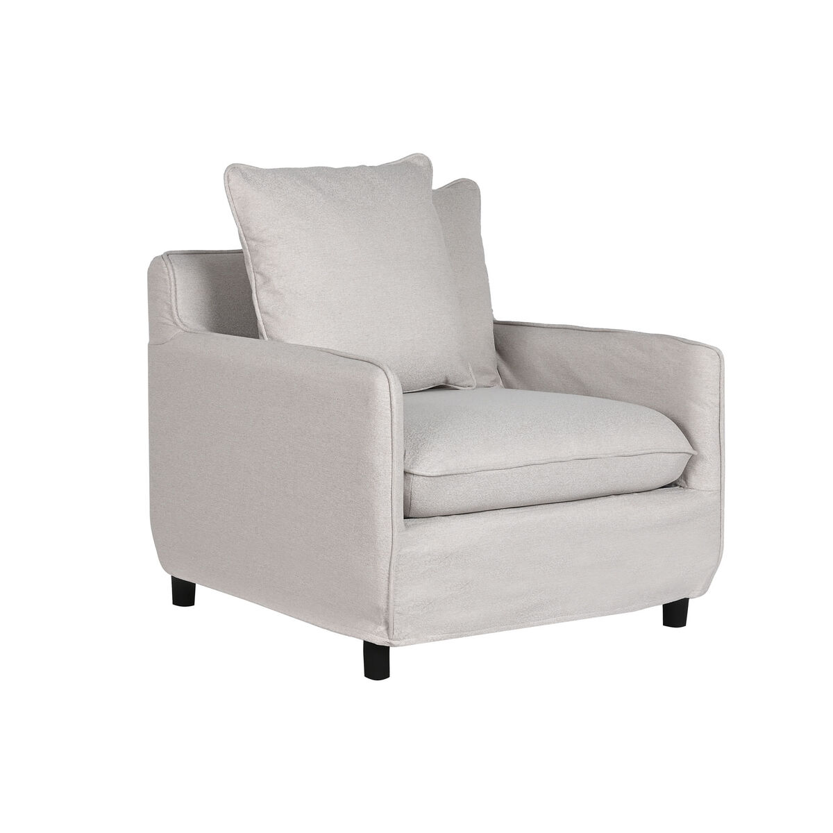 Sillón Home ESPRIT Beige 85 x 85 x 74 cm